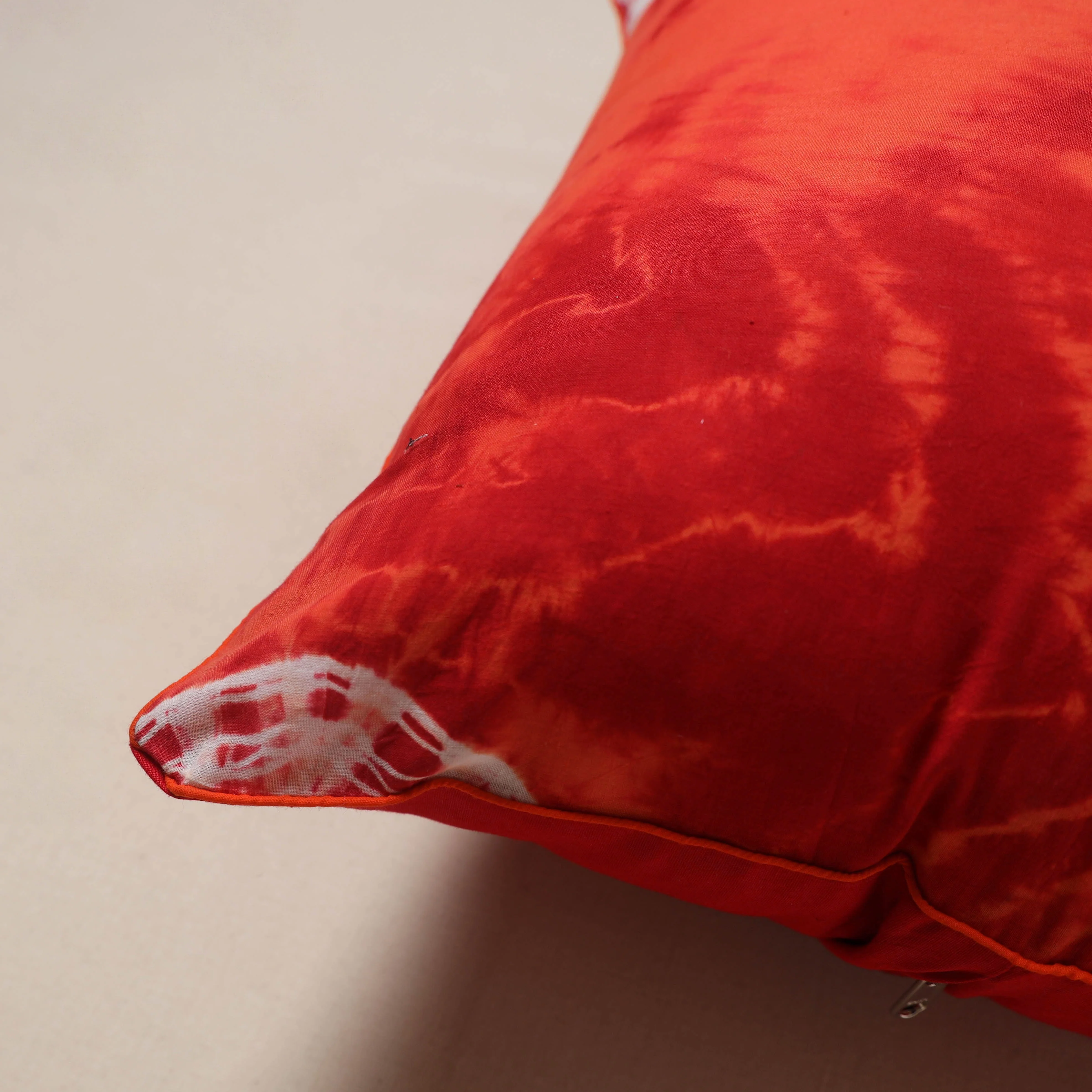 Red - Shibori Tie-Dye Cushion Cover 43 - Image 2