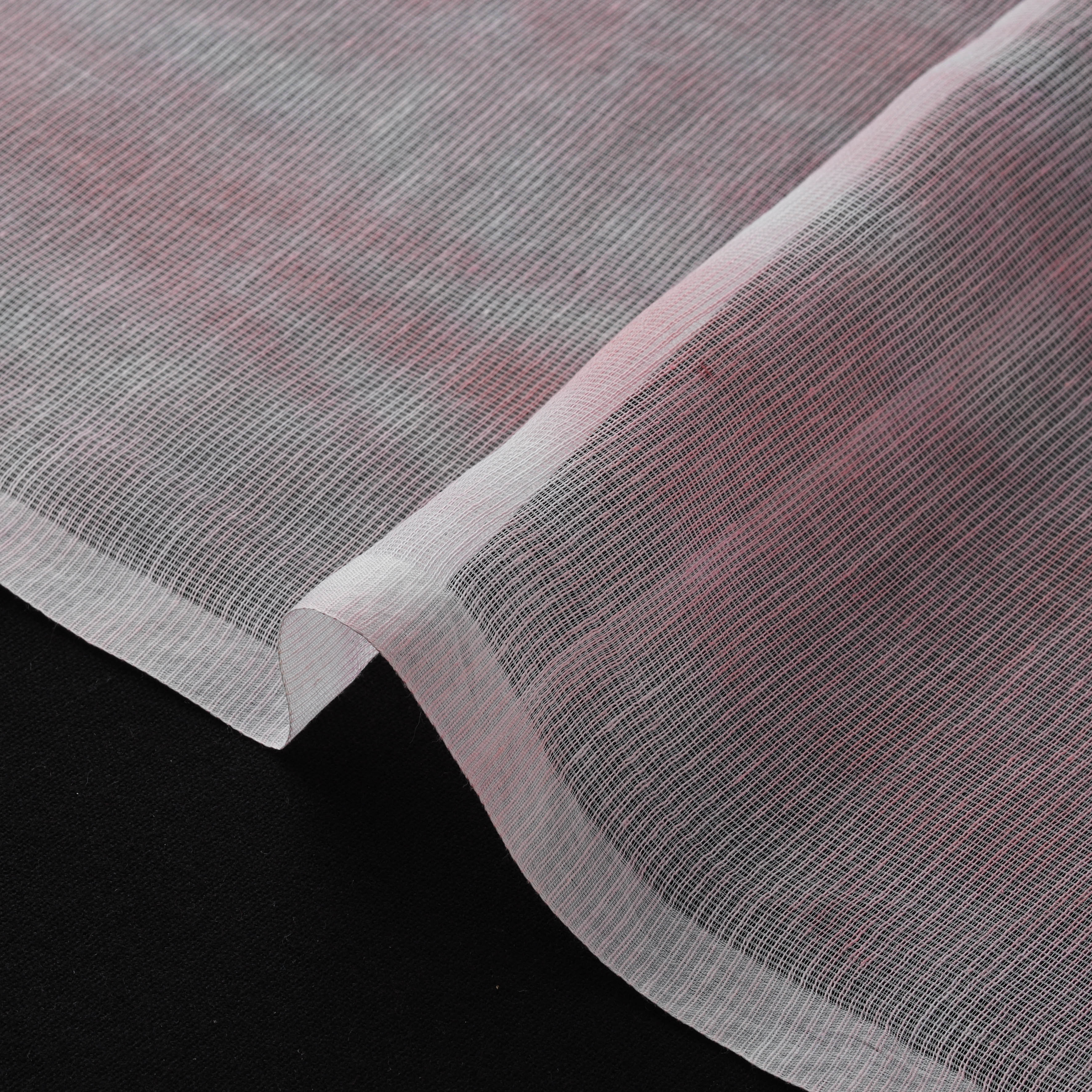 Pink - Shibori Tie-Dye Kota Doria Cotton Fabric 01 - Image 4