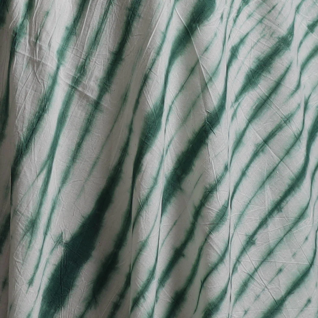 Green - Shibori Tie-Dye Pure Cotton Fabric 02 - Image 3