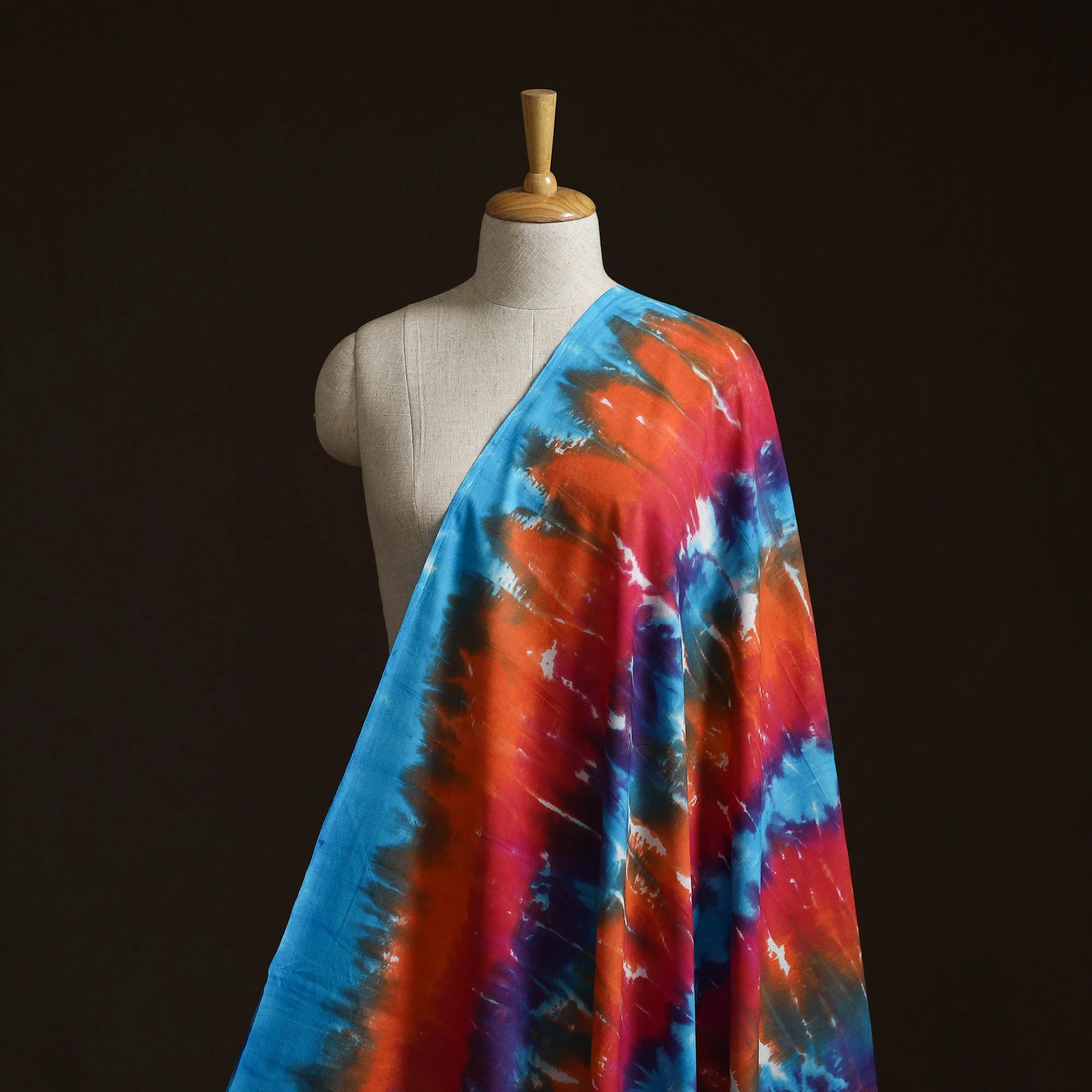 Multicolor - Shibori Tie-Dye Pure Mul Cotton Fabric 20