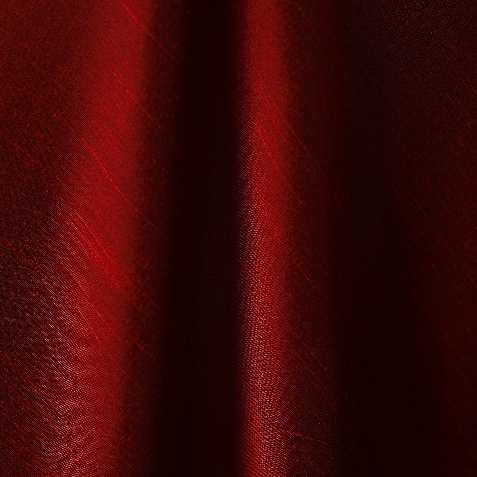 Red - Slub Silk Plain Fabric 03 - Image 3