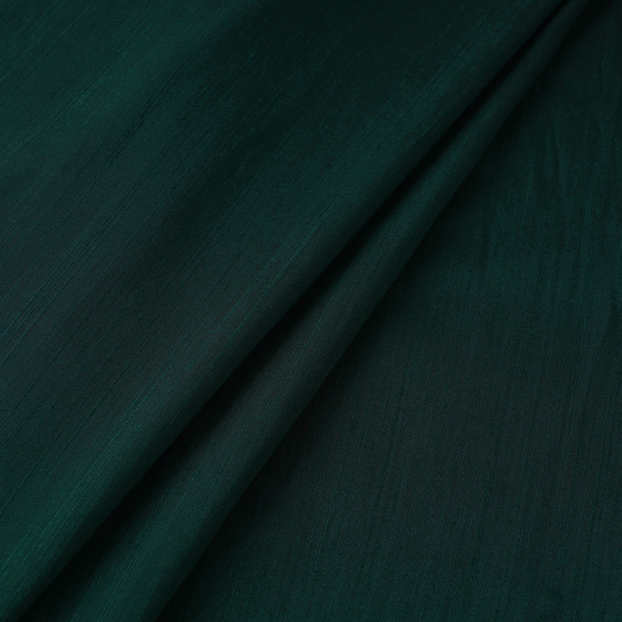 Green - Slub Silk Plain Fabric 08