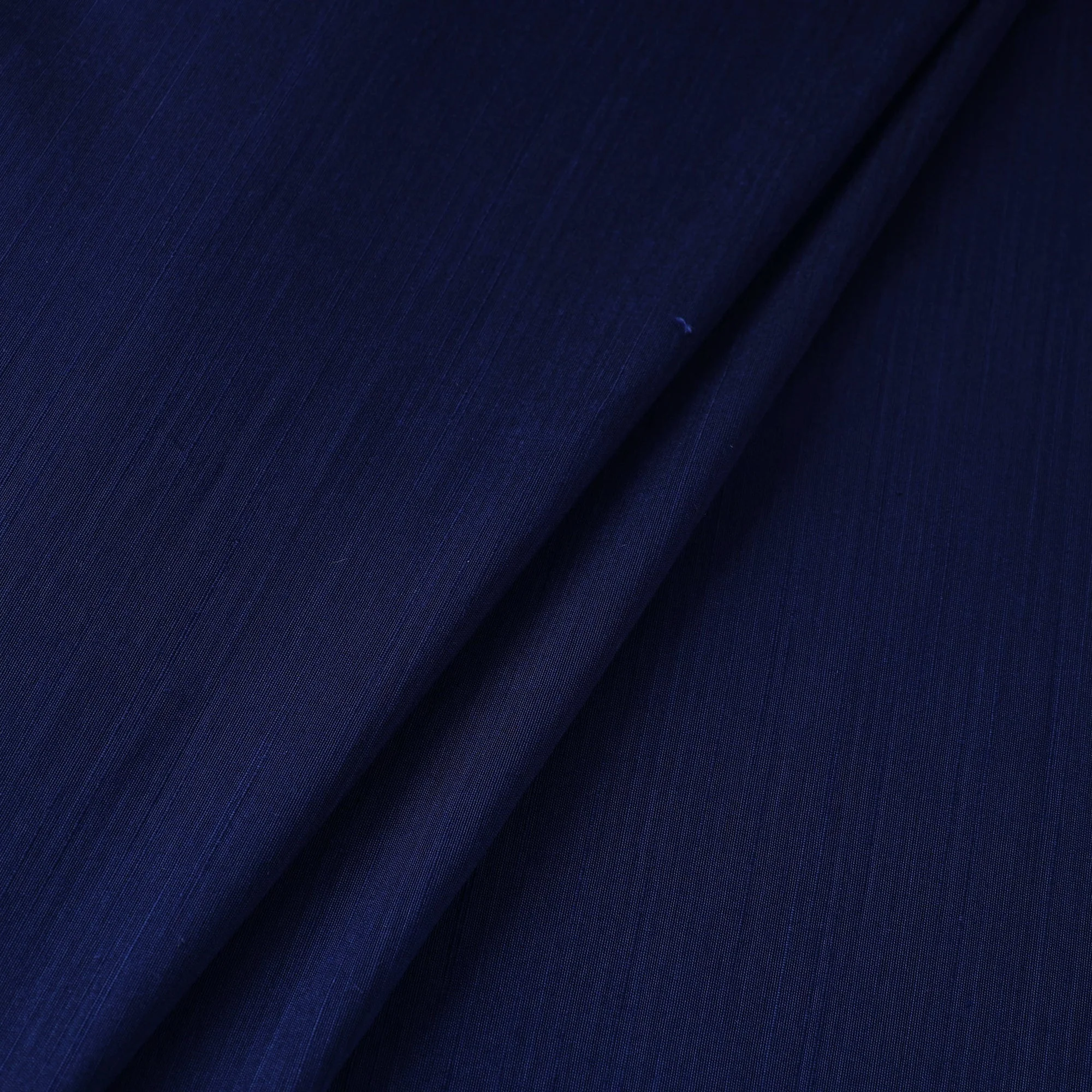 Blue - Slub Silk Plain Fabric 10