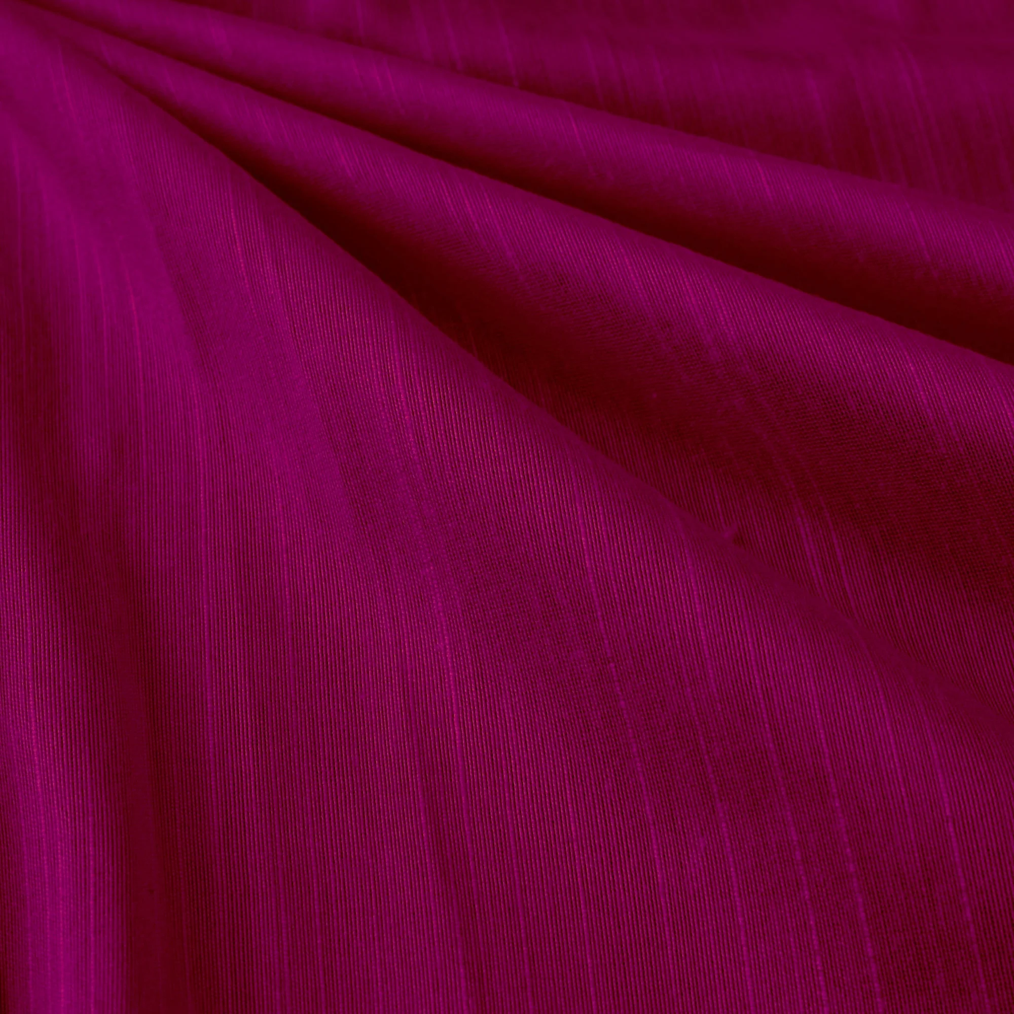 Pink - Slub Silk Plain Fabric 14 - Image 4