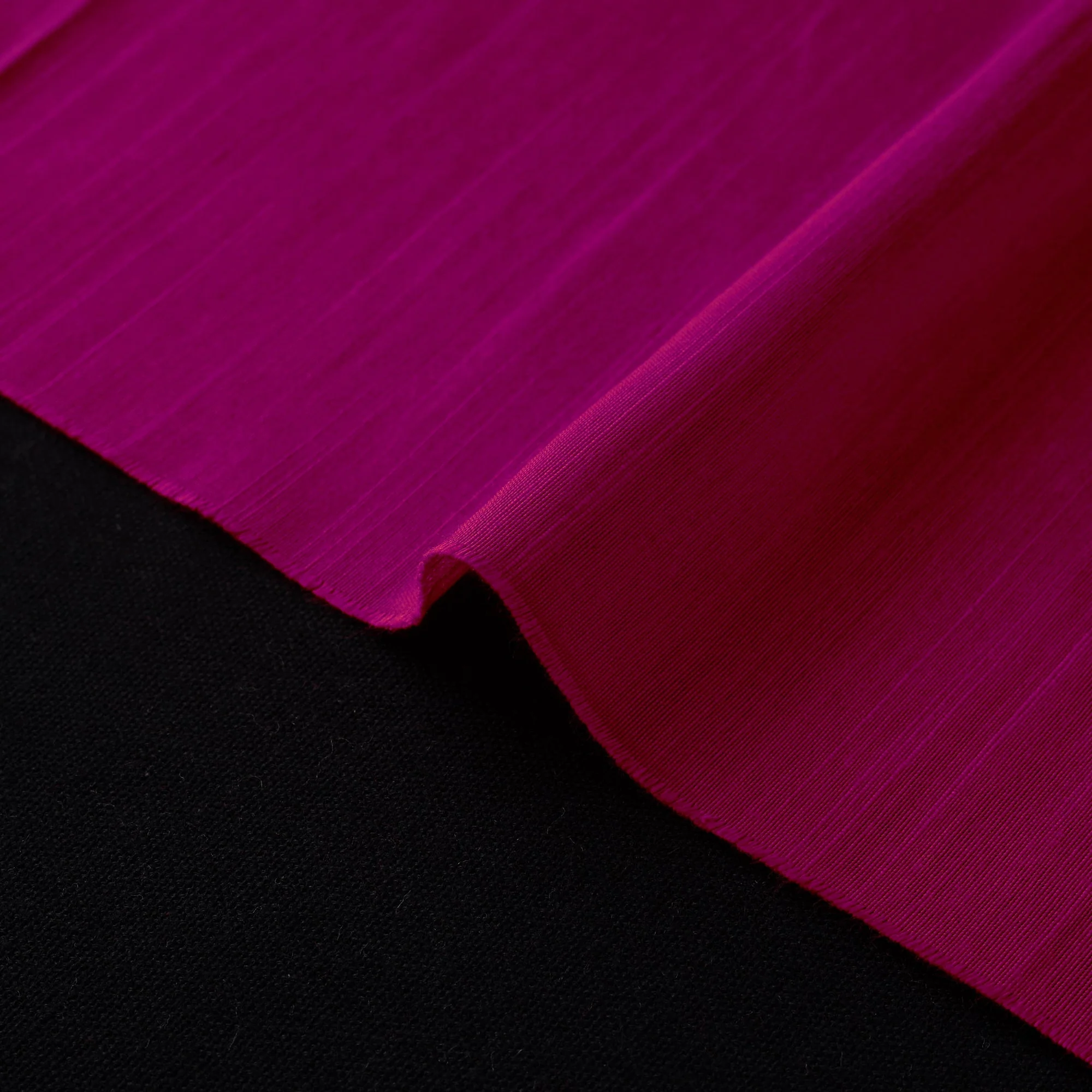 Pink - Slub Silk Plain Fabric 14 - Image 5