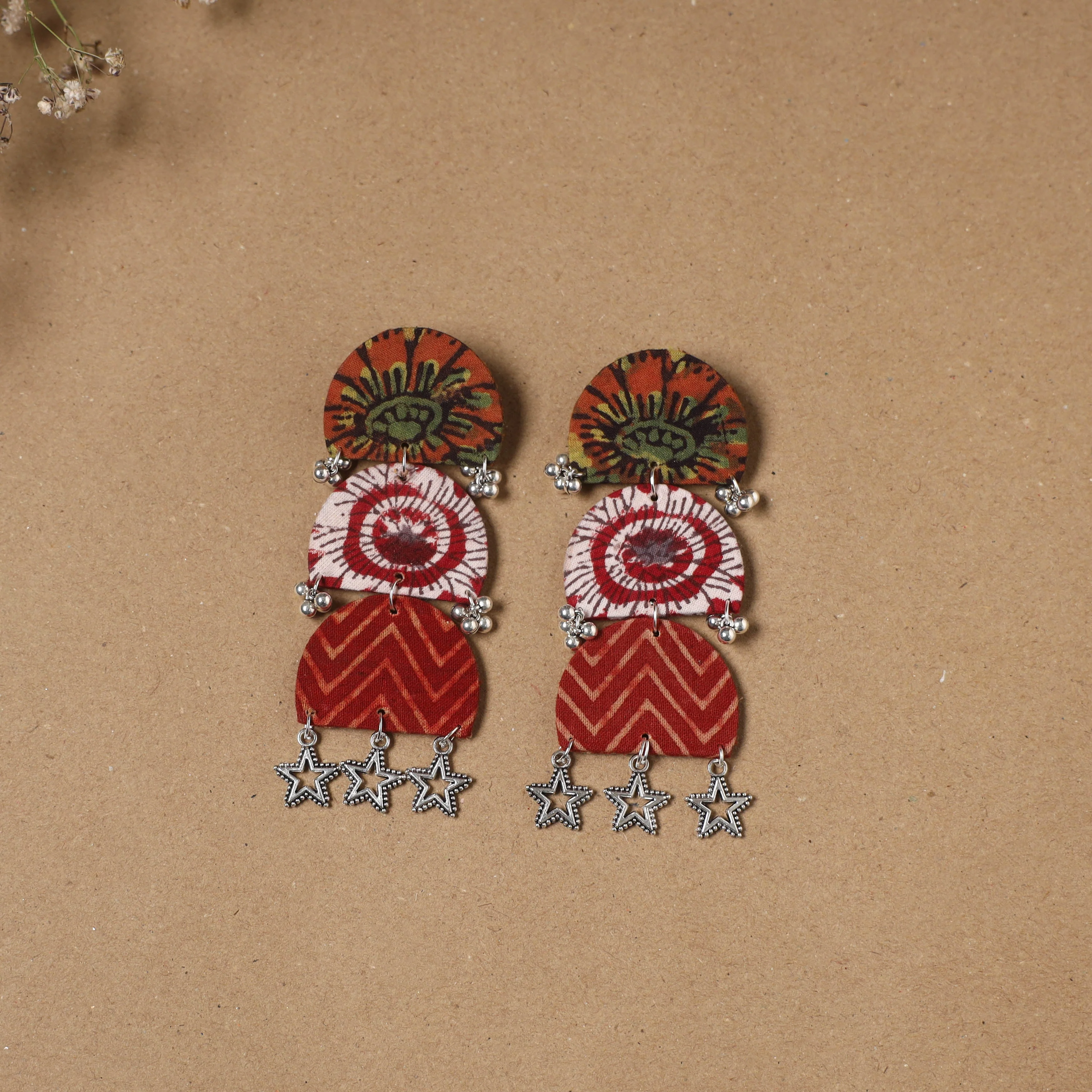 Multicolor - Suhana Ghungroo Work Fabart Handmade Earrings