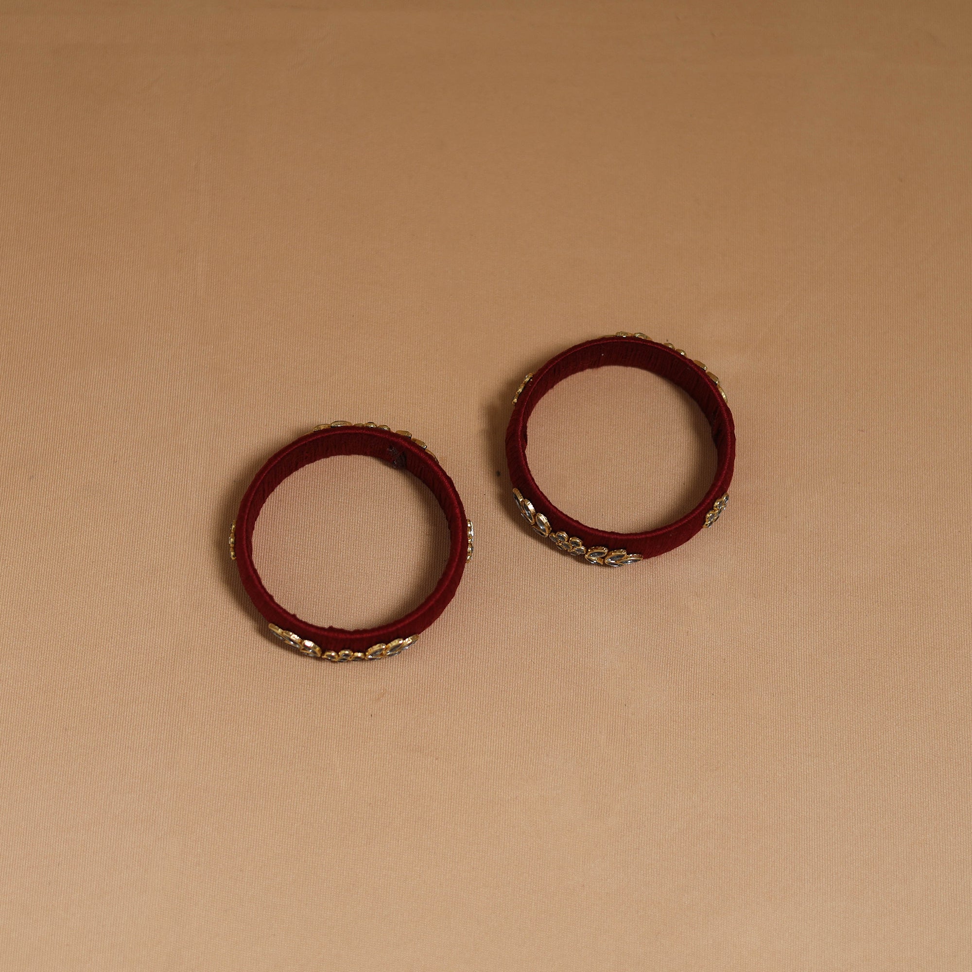 Thread Kundan Work Handmade Bangle SO2 (Size - 2-6) 08 - Image 2