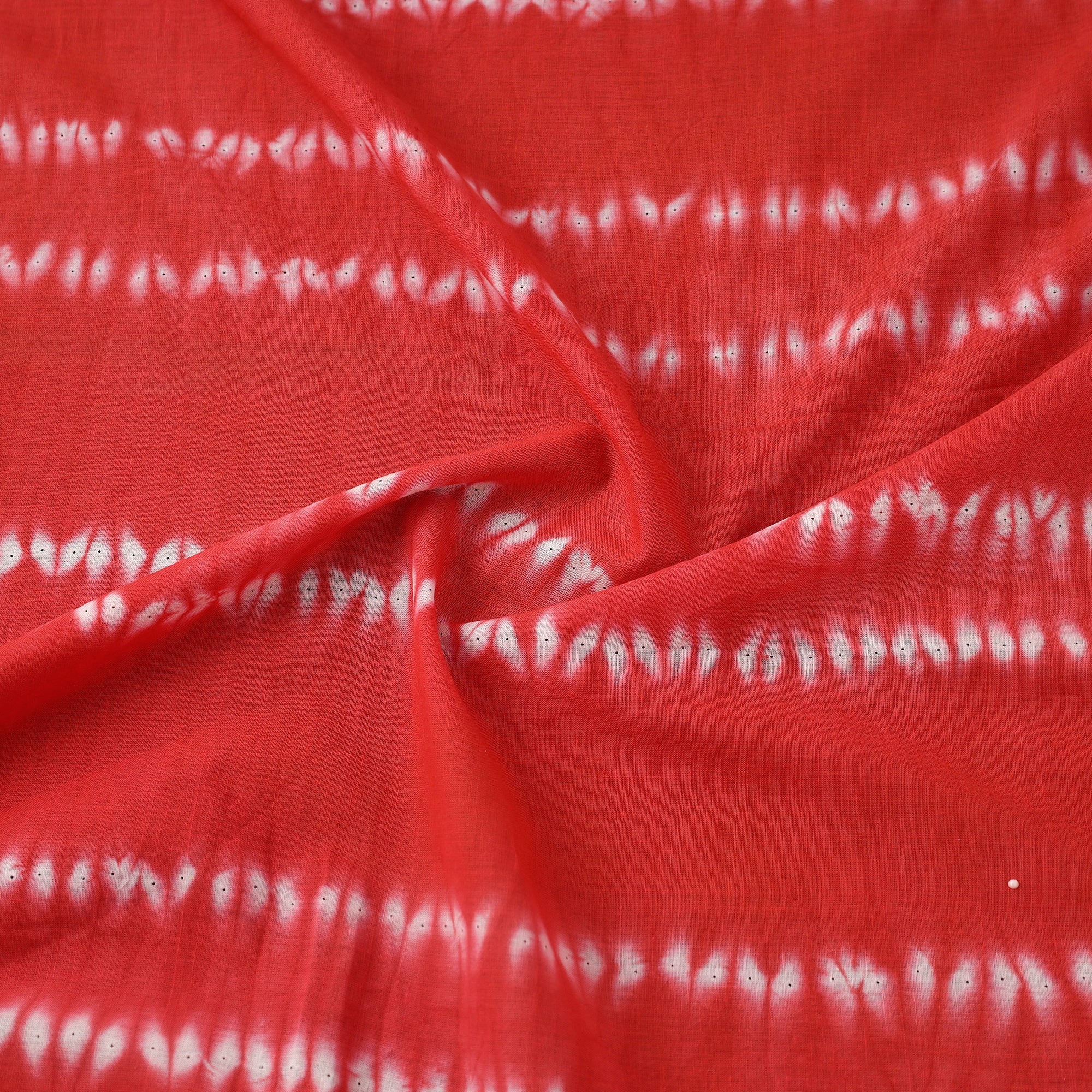 Red - Tie & Dye Cotton Shibori Fabric 03 - Image 3