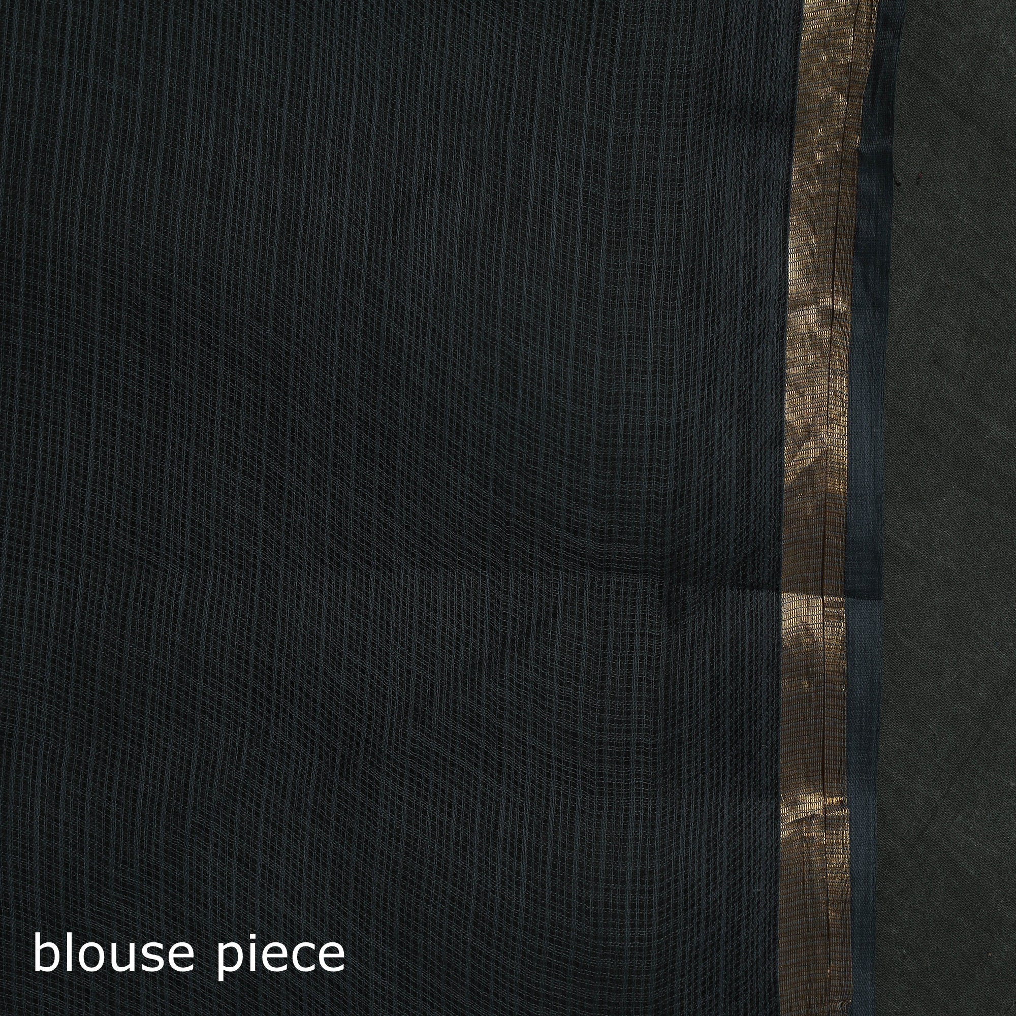 Black - Tie-Dye Kota Doria Cotton Leheriya Saree 10 - Image 5