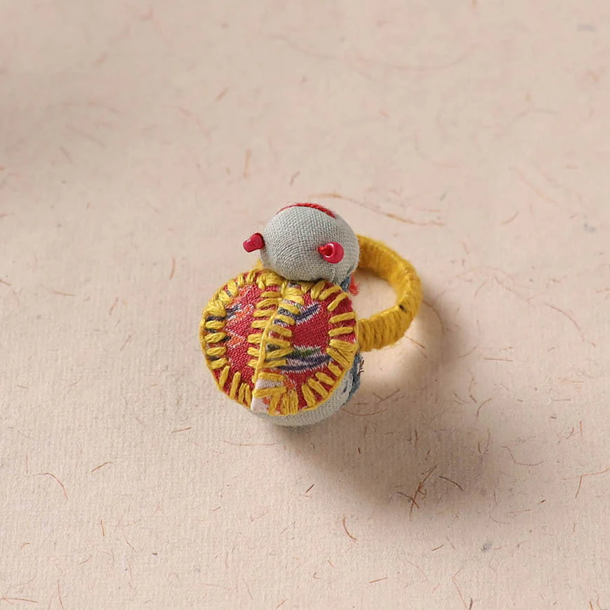 Tortoise - Handmade Fab Artwork Ring 05 - Image 2