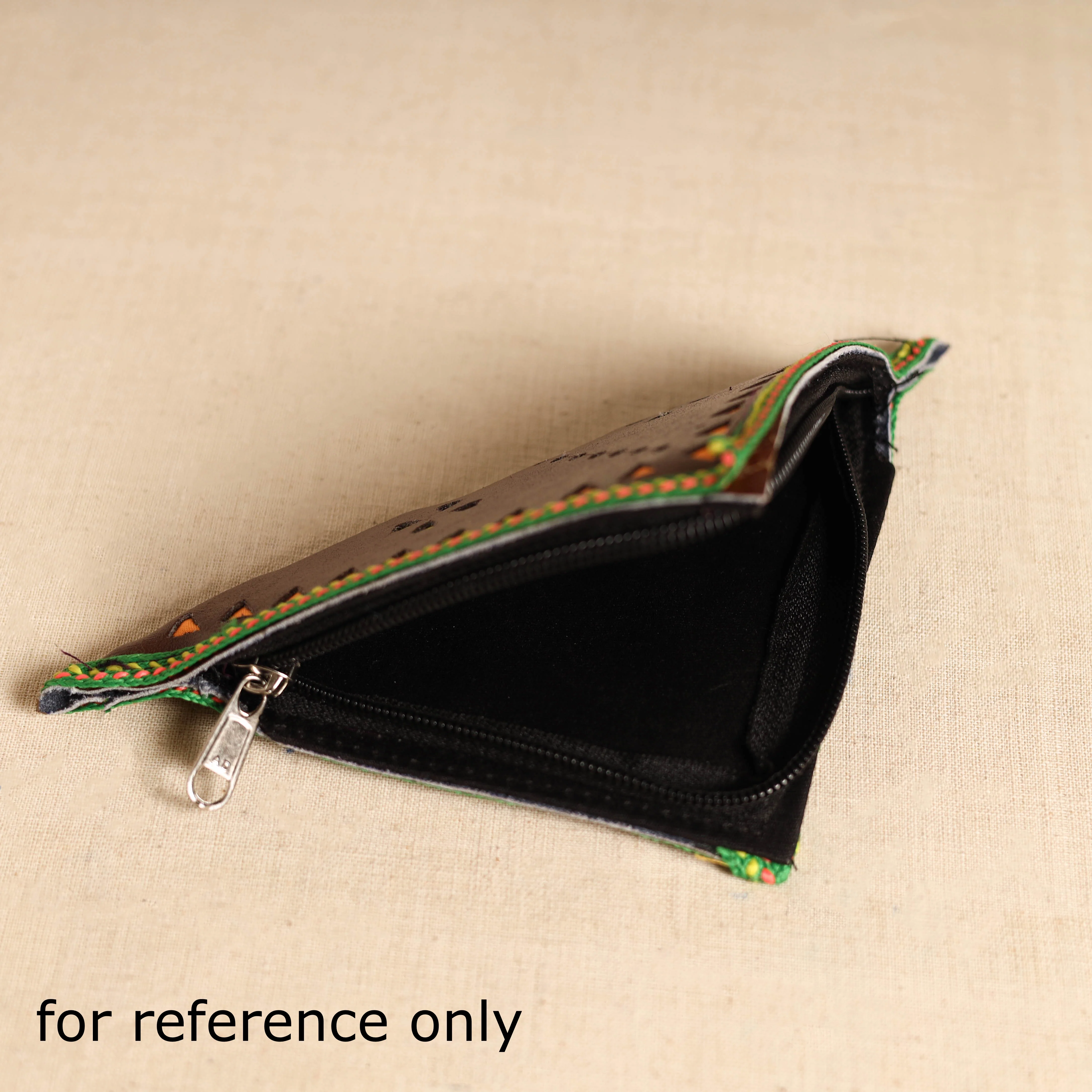 Traditional Kutch Leather Clutch / Wallet  82 - Image 5