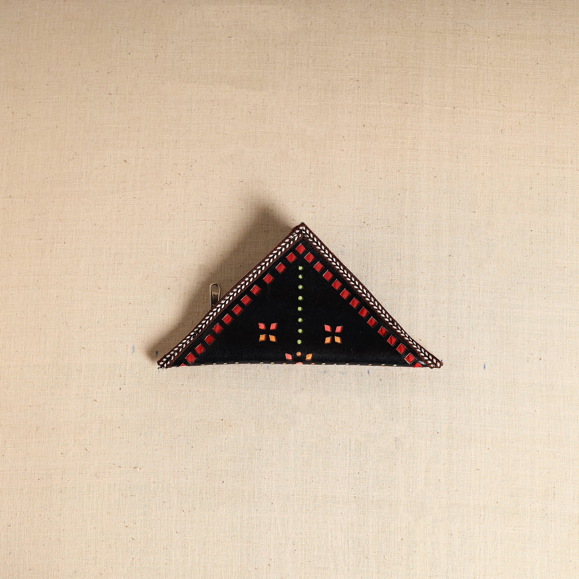 Traditional Kutch Leather Clutch / Wallet  83 - Image 3