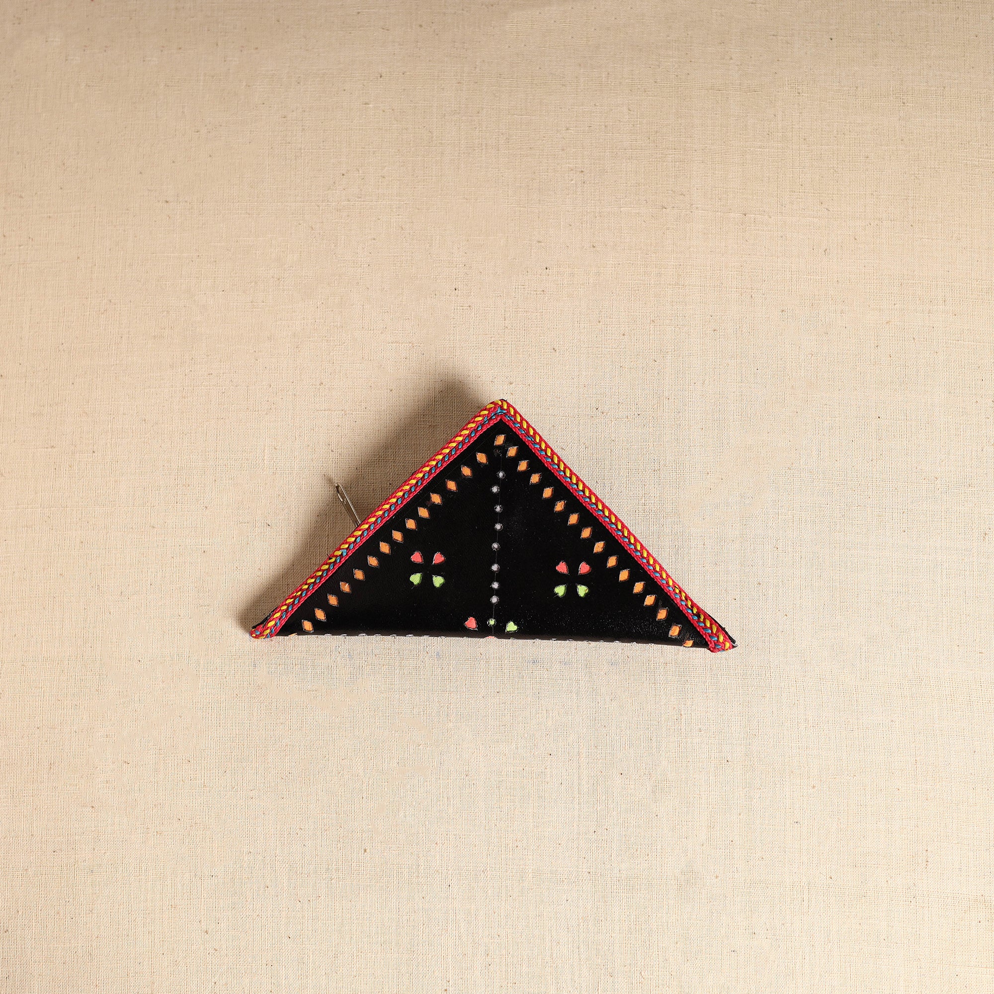 Traditional Kutch Leather Clutch / Wallet  89 - Image 3