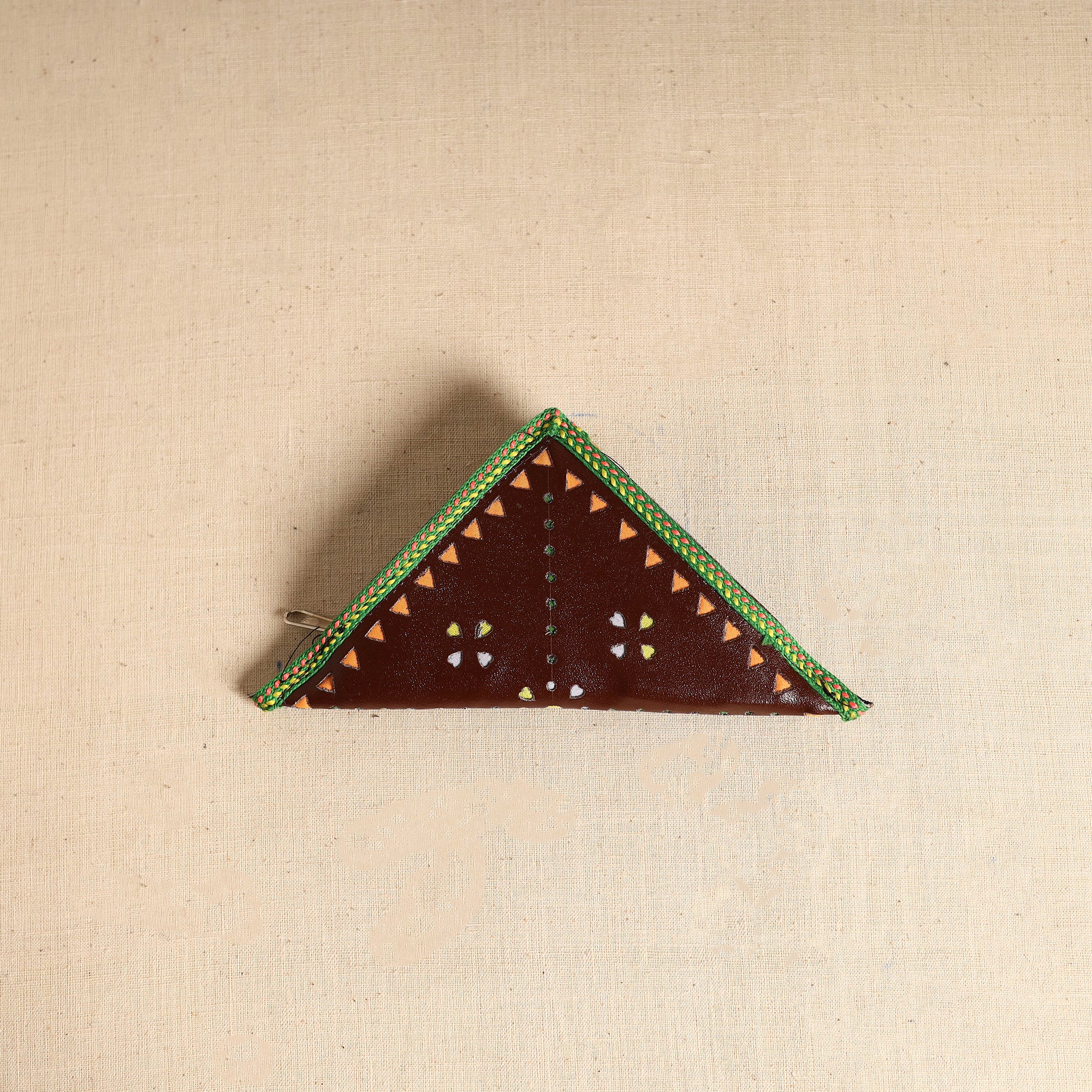 Traditional Kutch Leather Clutch / Wallet  95 - Image 3