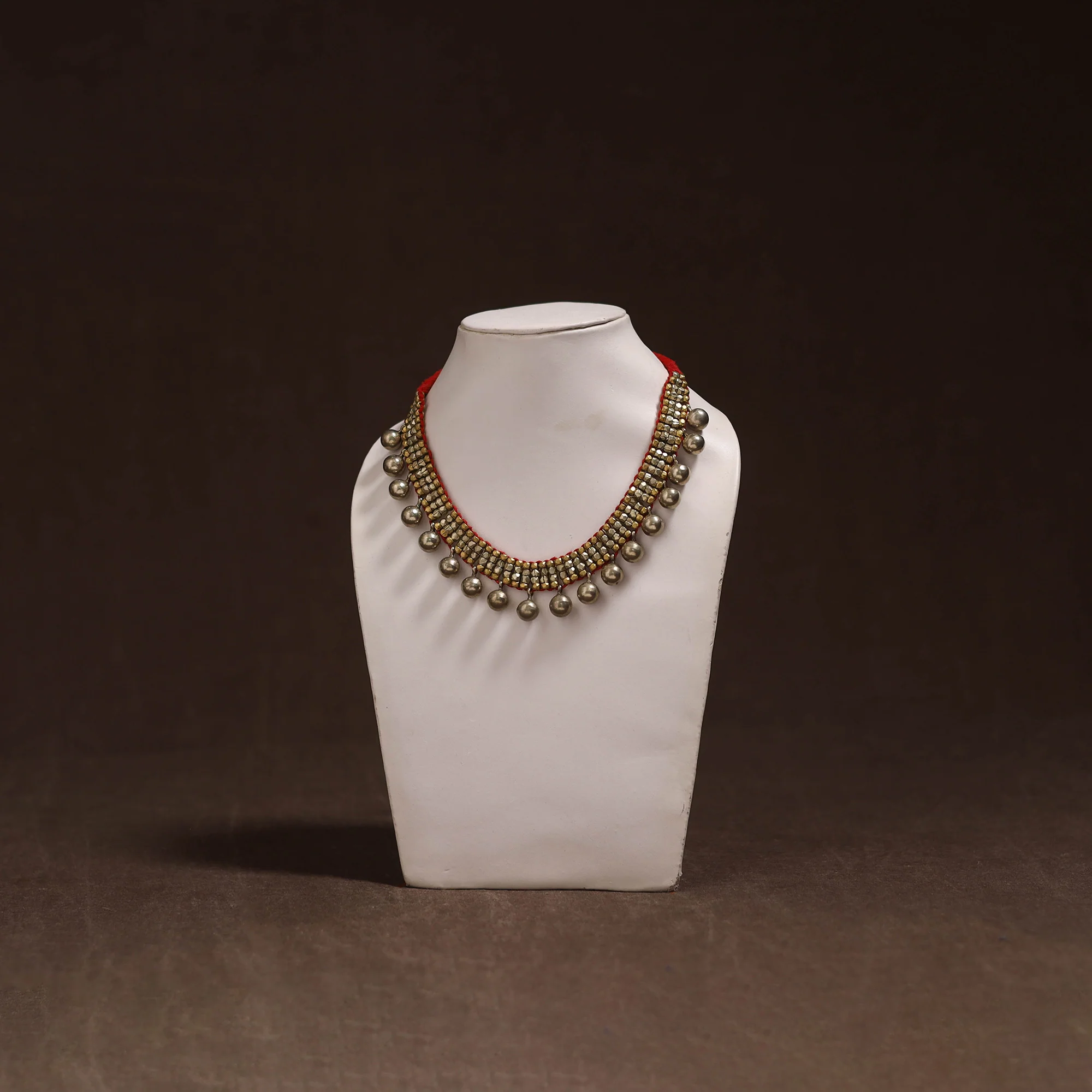 Tribal Odisha Dokra Threadwork Handmade Choker Necklace 26