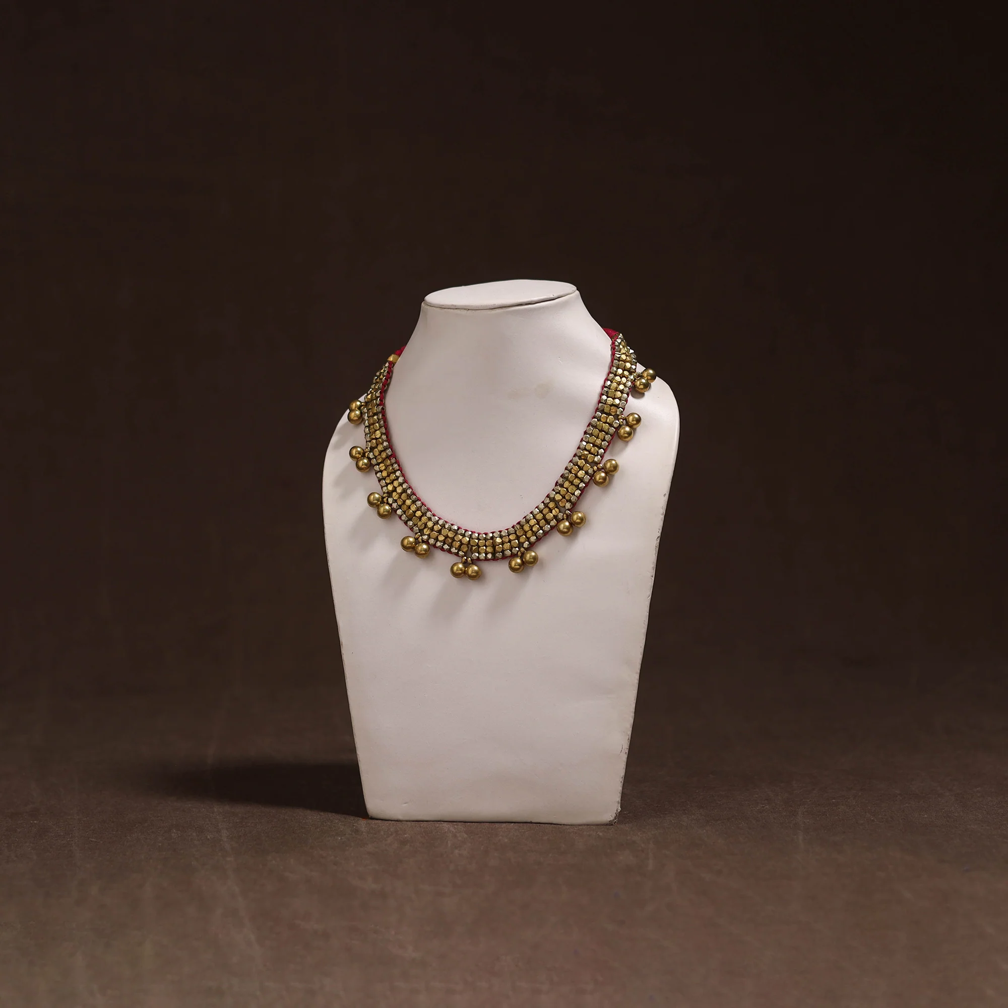 Tribal Odisha Dokra Threadwork Handmade Choker Necklace 41