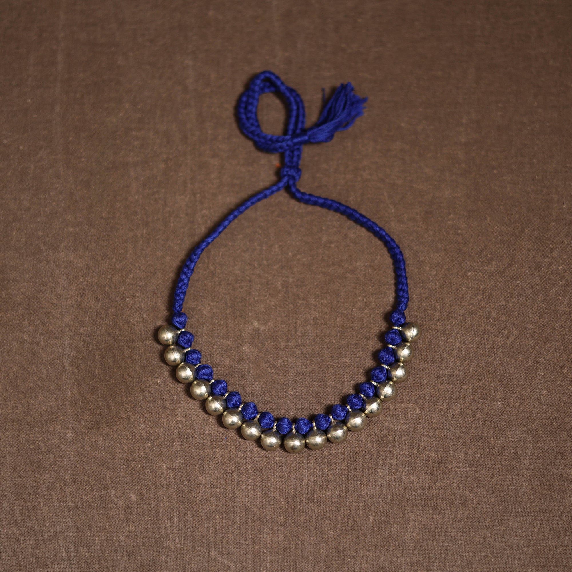 Tribal Odisha Dokra Threadwork Handmade Choker Necklace 56 - Image 3