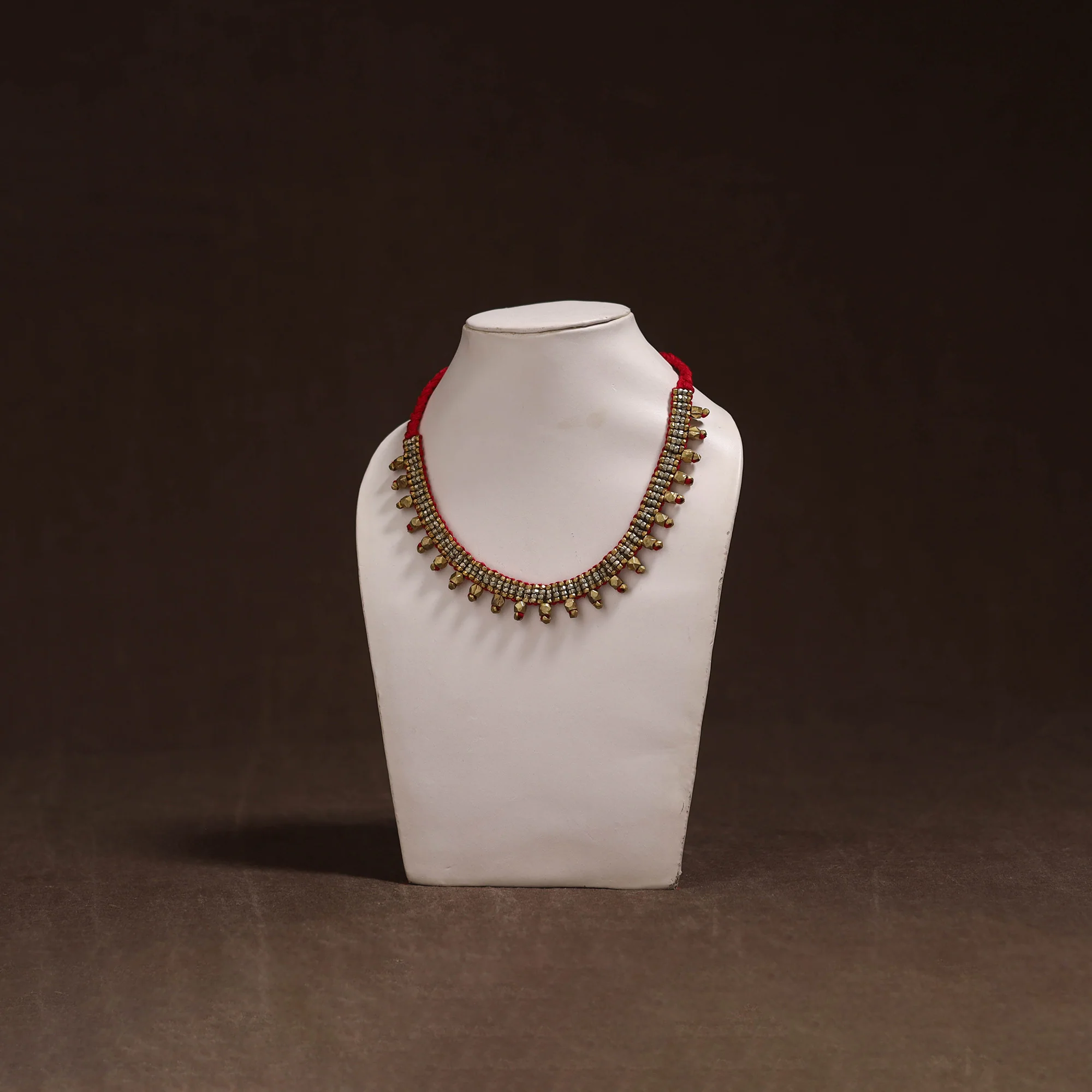 Tribal Odisha Dokra Threadwork Handmade Choker Necklace 61