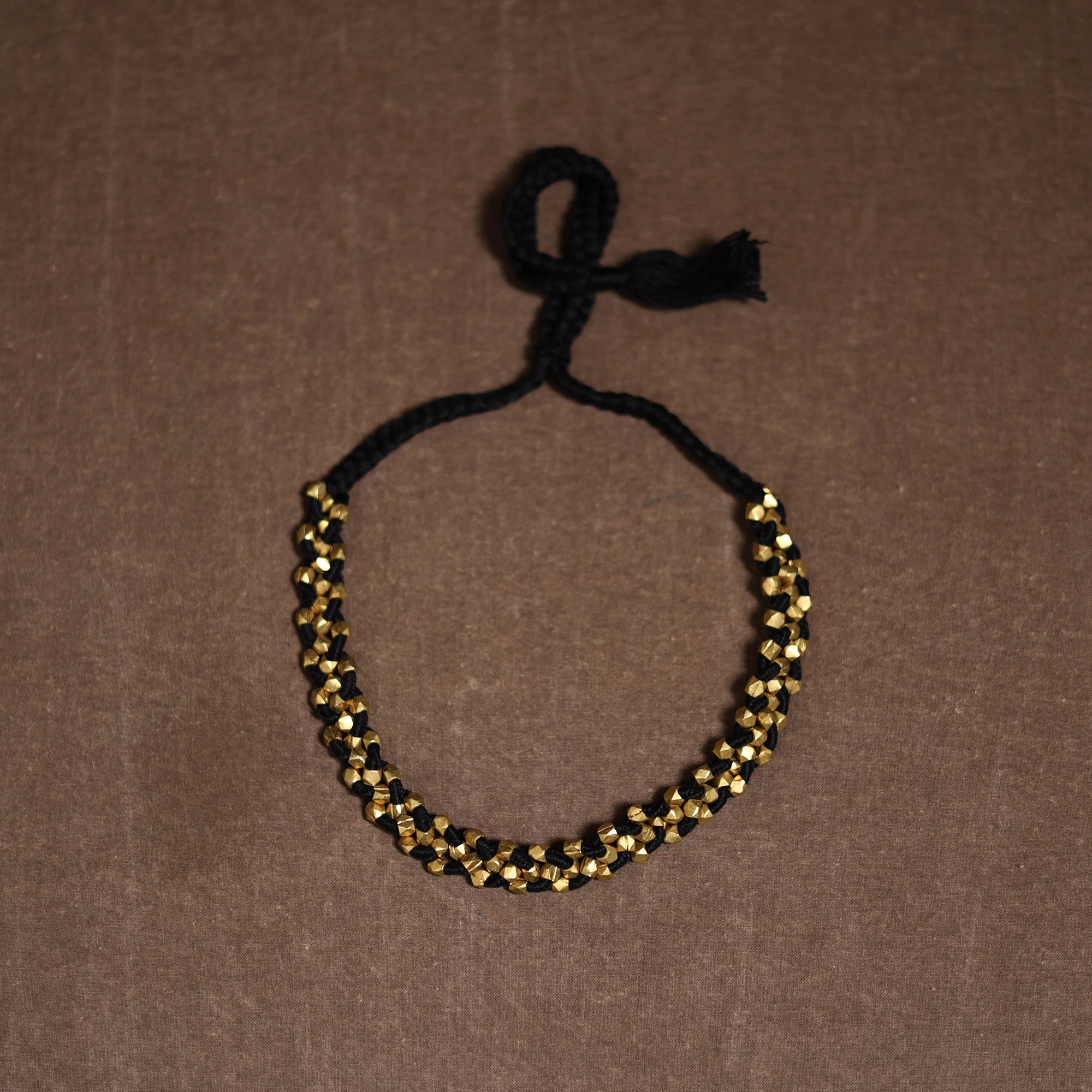 Tribal Odisha Dokra Threadwork Handmade Choker Necklace 70 - Image 3