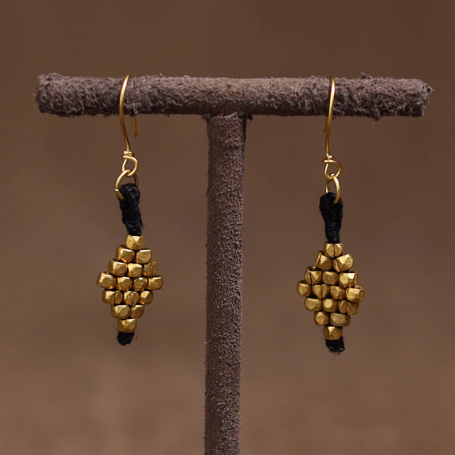 Tribal Odisha Dokra Threadwork Handmade Earrings 76 - Image 2
