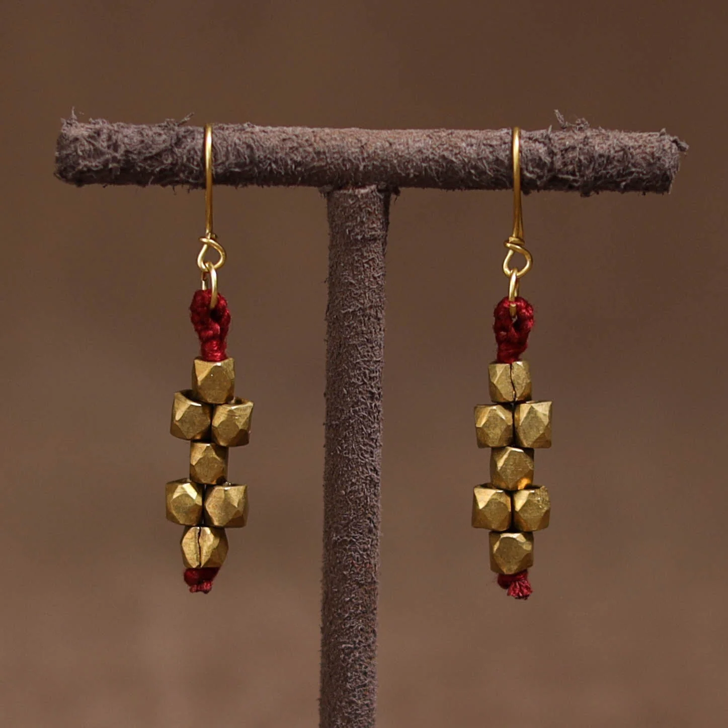 Tribal Odisha Dokra Threadwork Handmade Earrings 99 - Image 2