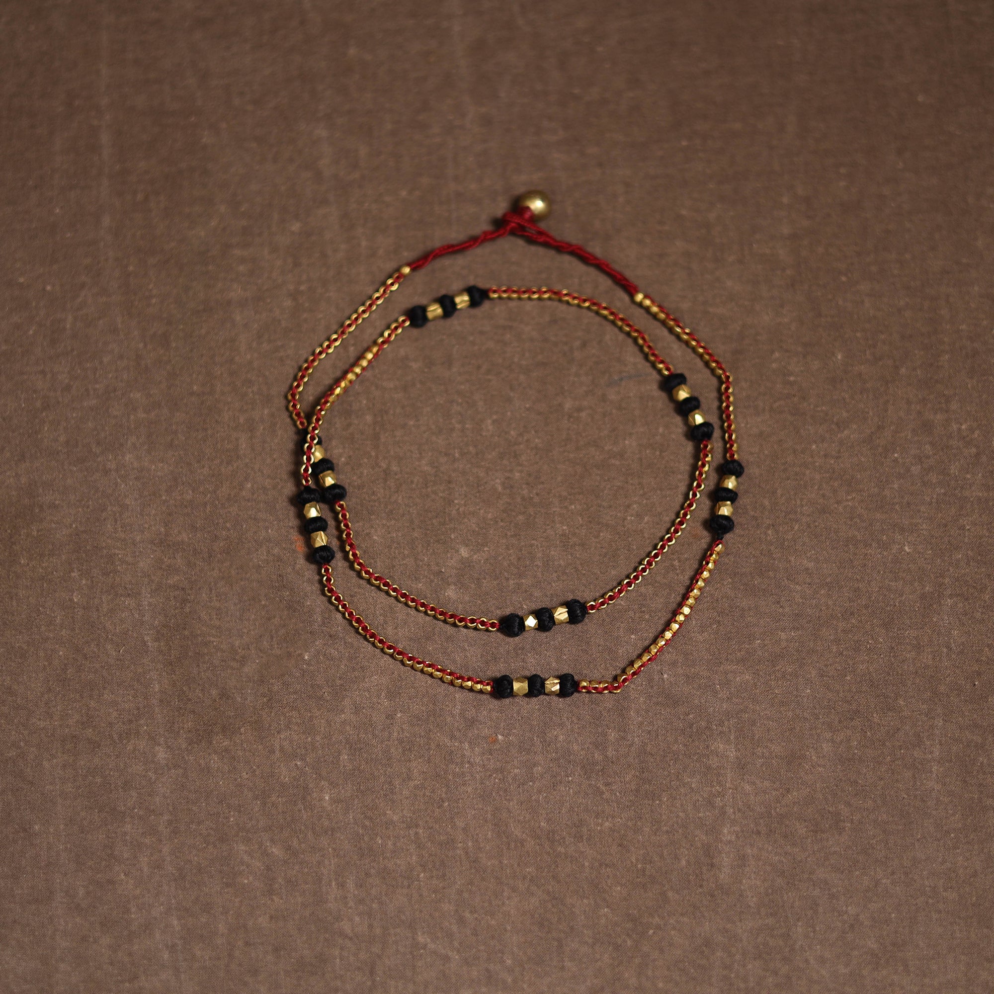 Tribal Odisha Dokra Threadwork Handmade Long Necklace 11 - Image 3