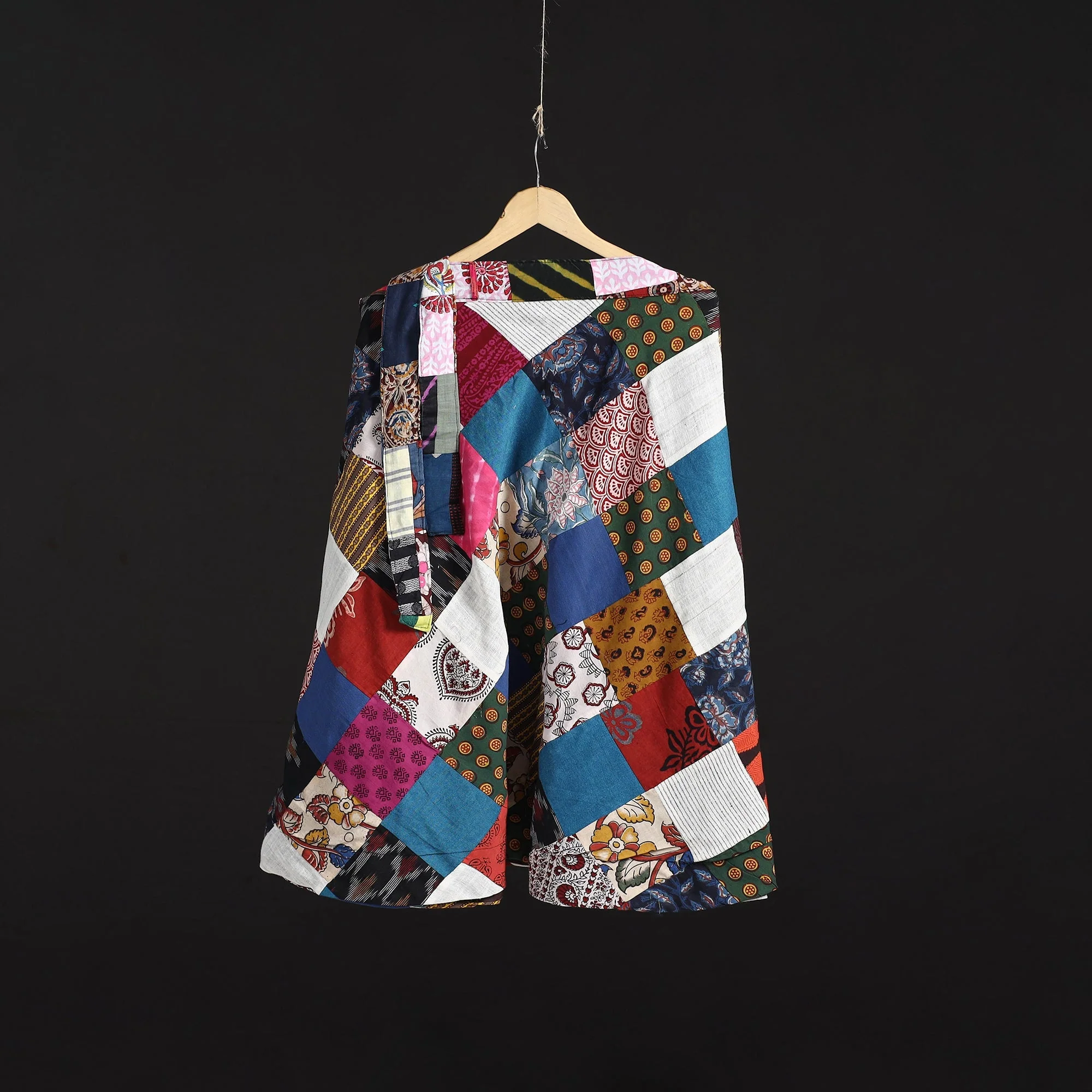 Multicolor - Tukdi Patchwork Cotton Wrap Around Skirt 13