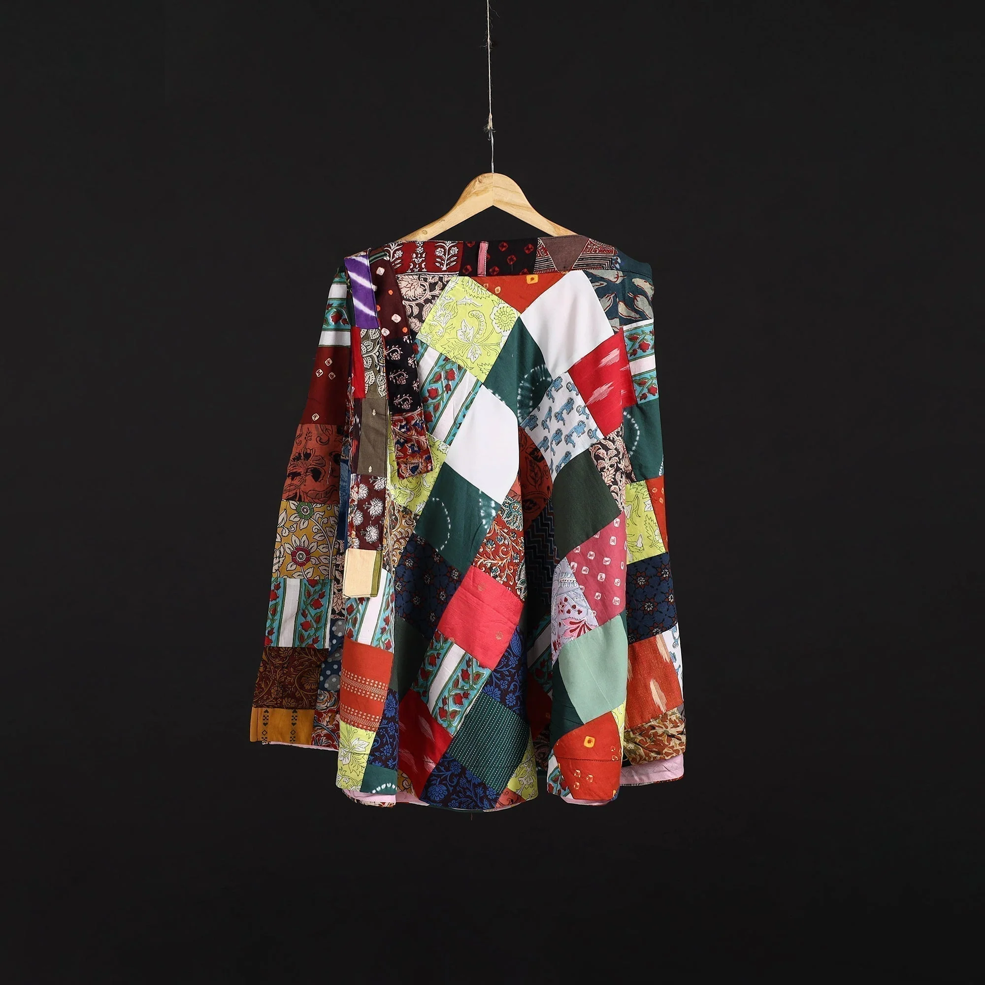Multicolor - Tukdi Patchwork Cotton Wrap Around Skirt 26