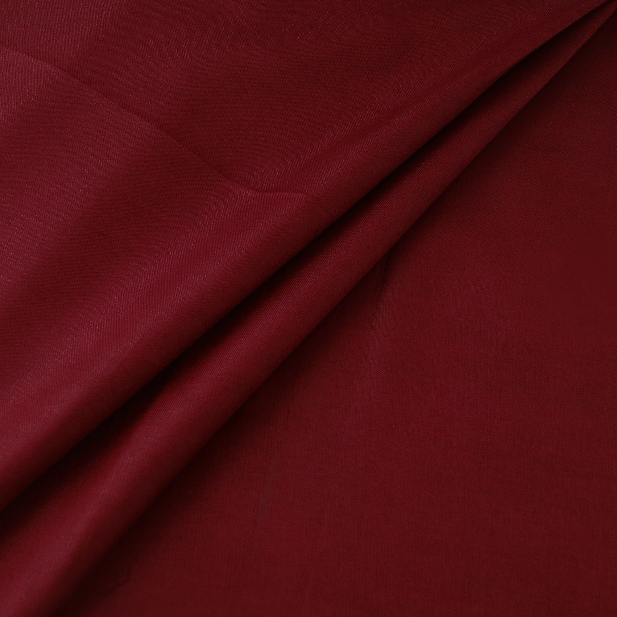 Maroon - Vidarbha Tussar Silk Handwoven Plain Fabric 06