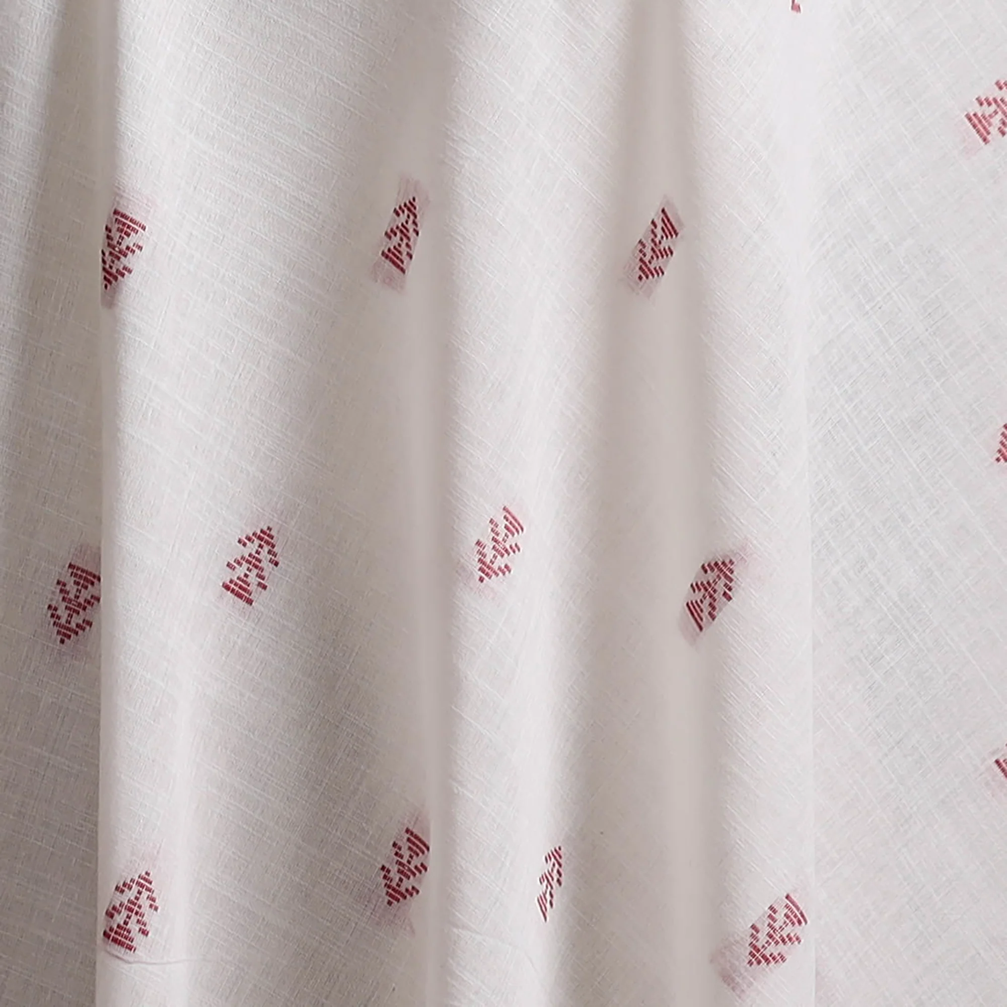 White - Prewashed Cotton Jacquard Fabric 54 - Image 3