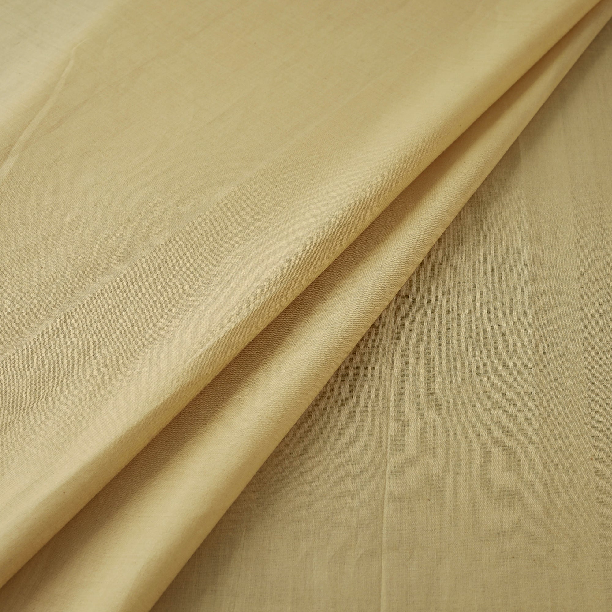 Yellow - Turmeric Balaramapuram Handloom Organic Cotton Fabric 01
