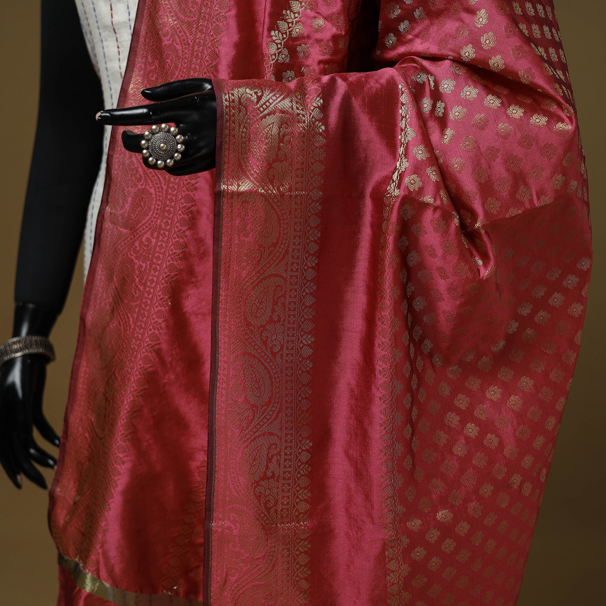 Zari Work Silk Banarasi Dupatta 24 - Image 3